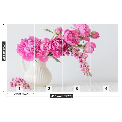 Wallpaper Pink peonies