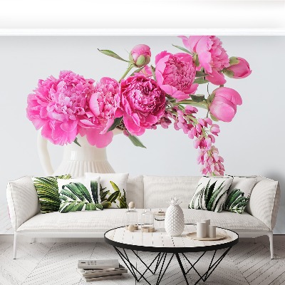 Wallpaper Pink peonies