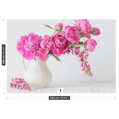 Wallpaper Pink peonies