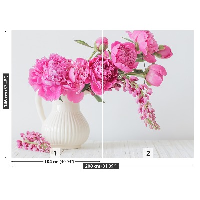 Wallpaper Pink peonies