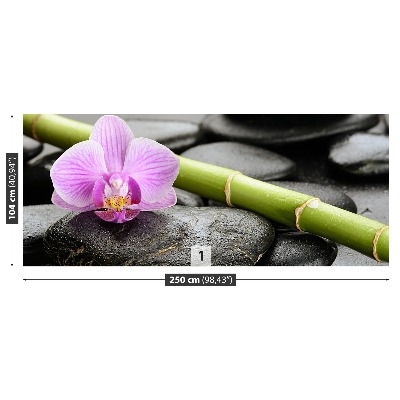 Wallpaper Orchid stones