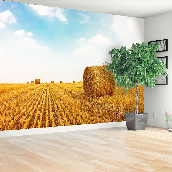 Wallpaper Straw bales