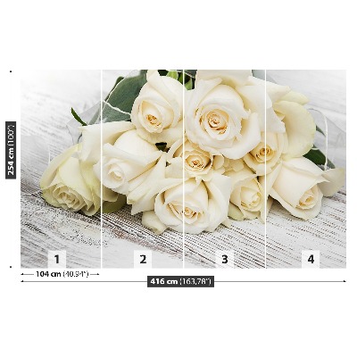 Wallpaper White roses