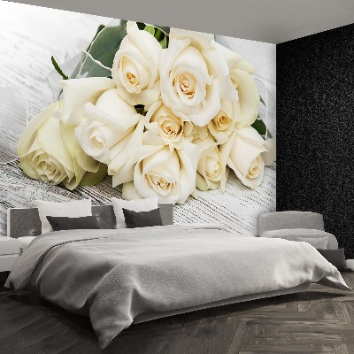 Wallpaper White roses