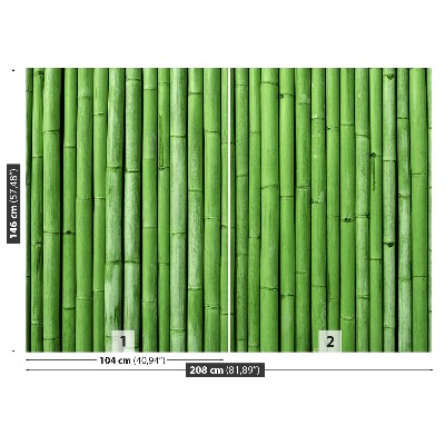 Wallpaper Bamboo green