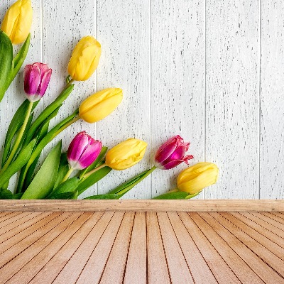 Wallpaper Yellow tulips