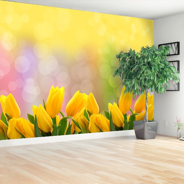 Wallpaper Yellow tulips