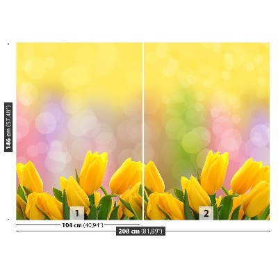 Wallpaper Yellow tulips