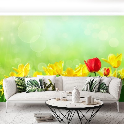 Wallpaper Yellow tulips