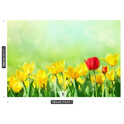 Wallpaper Yellow tulips