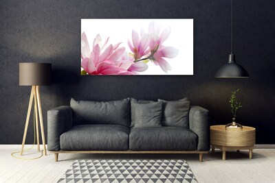 Acrylic Print Magnolia blossoms floral pink