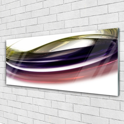 Acrylic Print Abstract art purple pink white