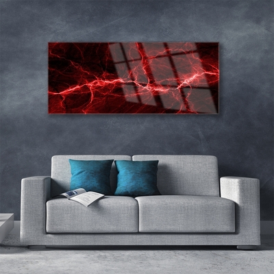 Acrylic Print Abstract art red