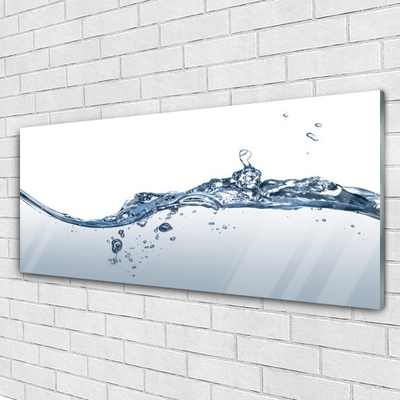 Acrylic Print Water art blue white