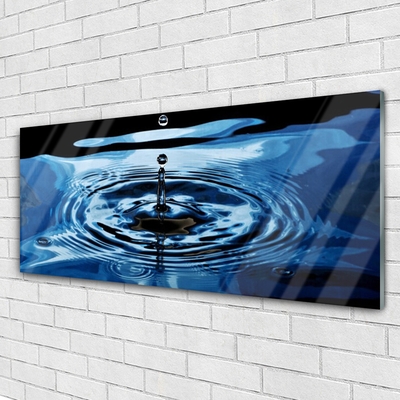 Acrylic Print Water art blue black