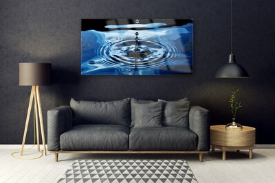 Acrylic Print Water art blue black