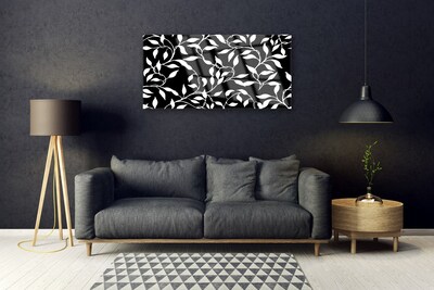 Acrylic Print Abstract art black white