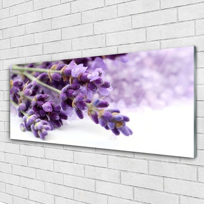 Acrylic Print Flowers floral purple