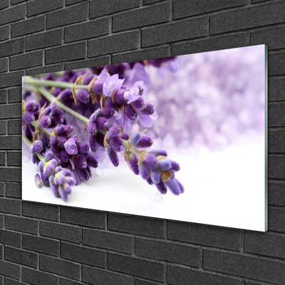 Acrylic Print Flowers floral purple