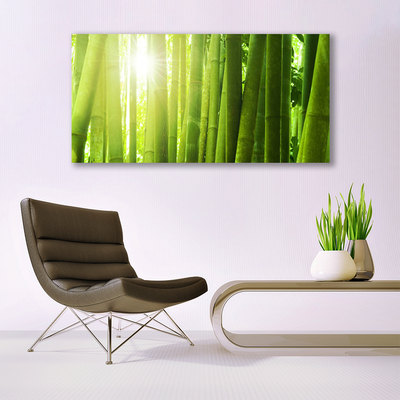 Acrylic Print Bamboo floral green