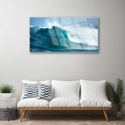 Acrylic Print Wave landscape blue white