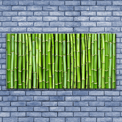 Acrylic Print Bamboo floral green
