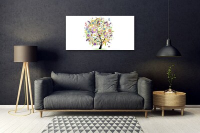 Acrylic Print Tree art multi