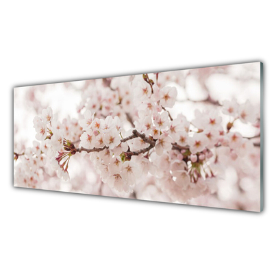 Acrylic Print Flowers floral white
