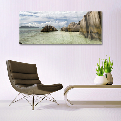 Acrylic Print Rock landscape grey