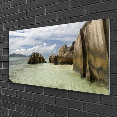 Acrylic Print Rock landscape grey