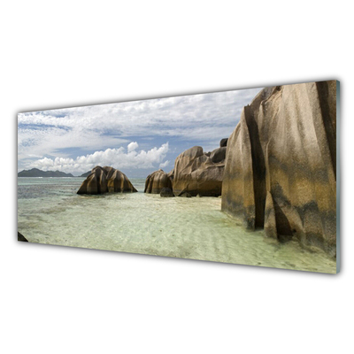 Acrylic Print Rock landscape grey