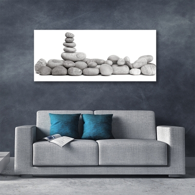 Acrylic Print Stones art grey