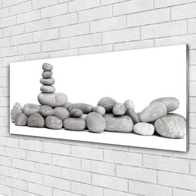 Acrylic Print Stones art grey