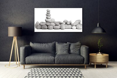 Acrylic Print Stones art grey