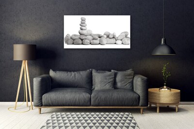 Acrylic Print Stones art grey