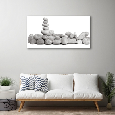 Acrylic Print Stones art grey