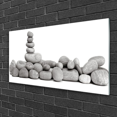 Acrylic Print Stones art grey