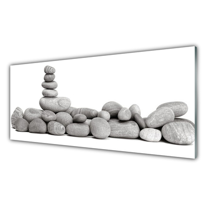 Acrylic Print Stones art grey