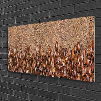 Acrylic Print Coffee beans kitchen brown