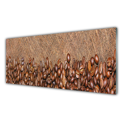 Acrylic Print Coffee beans kitchen brown
