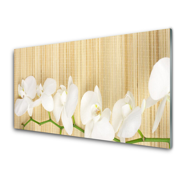 Acrylic Print Flowers floral white