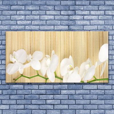 Acrylic Print Flowers floral white