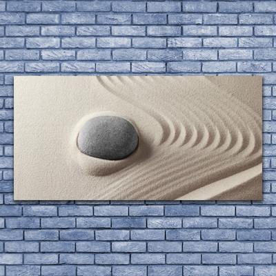 Acrylic Print Sandstones art brown grey