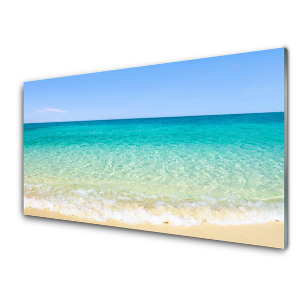 Acrylic Print Sea landscape blue