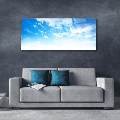 Acrylic Print Sky landscape blue white