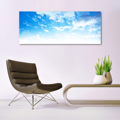 Acrylic Print Sky landscape blue white