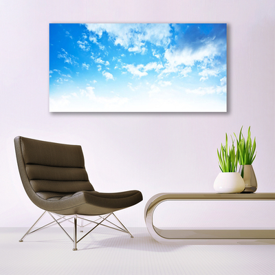 Acrylic Print Sky landscape blue white