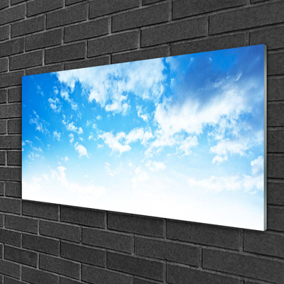 Acrylic Print Sky landscape blue white