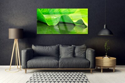 Plexiglas® Wall Art Leaf floral green