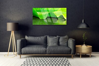 Plexiglas® Wall Art Leaf floral green